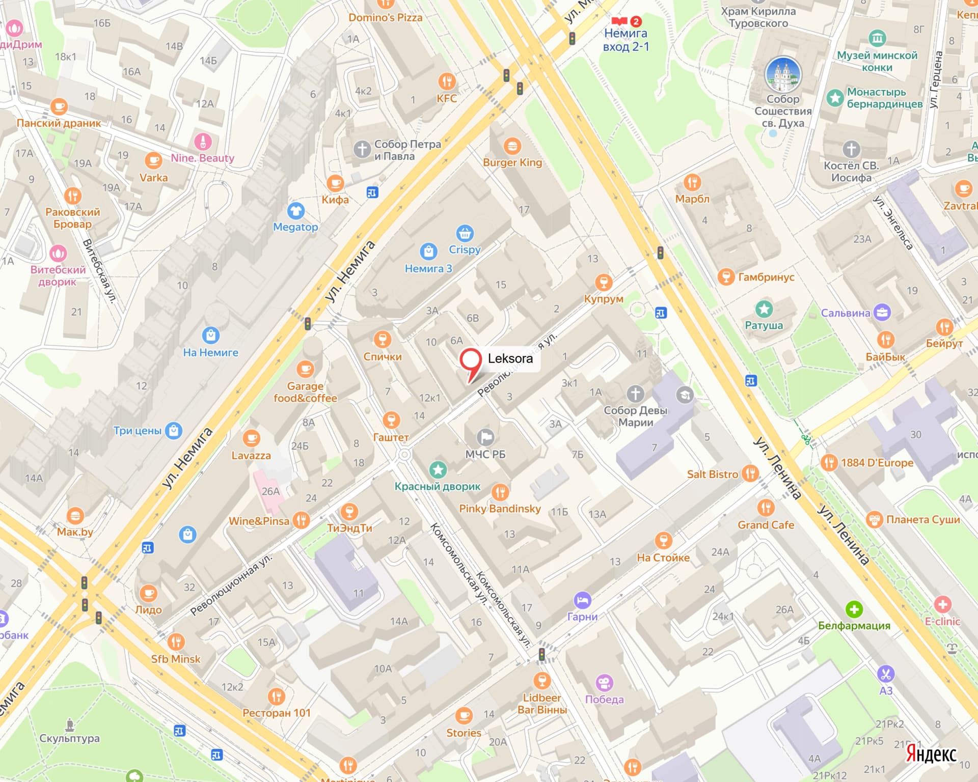 Расположение Лексора на карте