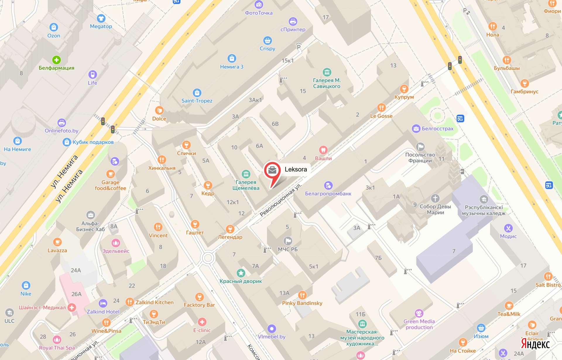 Расположение Лексора на карте